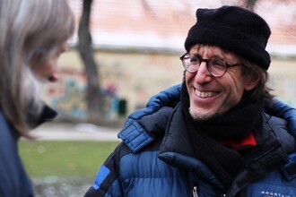 Americký filosof a kulturní ekolog David Abram při návštěvě Prahy Americký filosof a kulturní ekolog David Abram při návštěvě Prahy