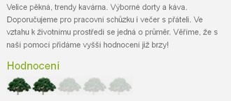 Příklad hodnocení v Eco-průvodci