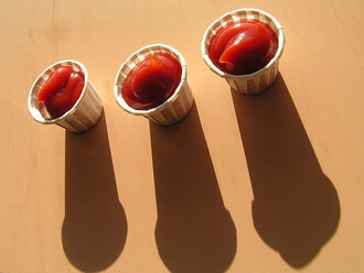 Testu se zúčastnily i dva kečupy z ekologického zemědělství, Tesco Organic/Rajčatový bio kečup a  Spak Bio Ketchup. Ani jeden neobsahoval pesticidy, což by odpovídalo jejich způsobu pěstování. Horší to zřejmě bylo se zpracováním samotných rajčat. Oba kečupy totiž obsahovaly mykotoxiny.