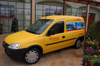 Opel Zafira společnosti DHL na CNG