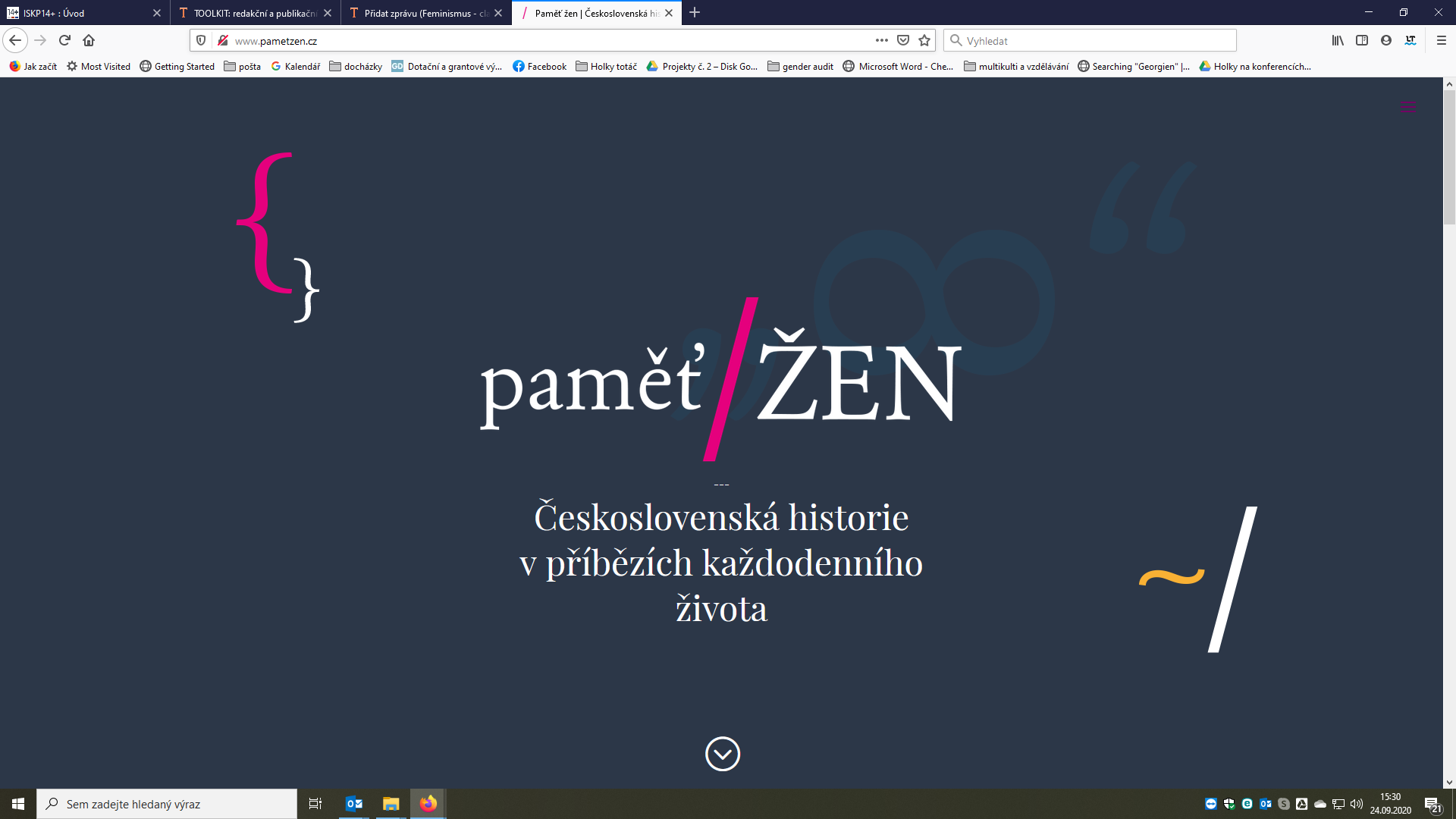 Nový web www.pametzen.cz