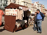 -Český západ své výrobky na trzích v Plzni prodává několikrát do roka. Foto: Eva Haunerová-