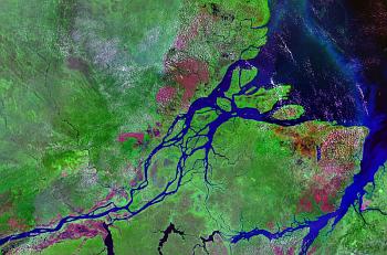 -Delta Amazonky. Foto: NASA-