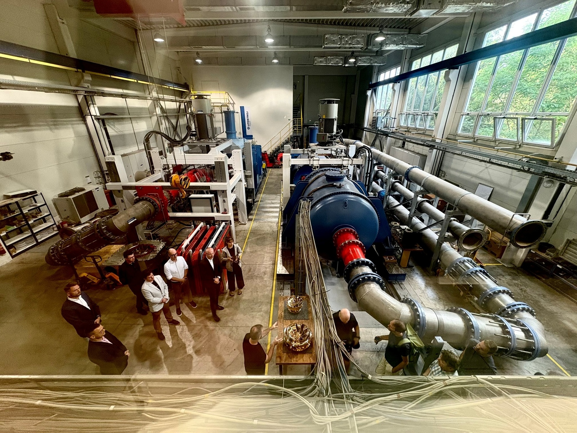 ČEZ a Litostroj testují model unikátní turbíny pro budoucí přečerpávací elektrárnu Orlík