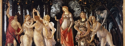 Boticelliho obraz Primavera v Uffizi Gallery ve Florencii Foto: Wikimeda Commons