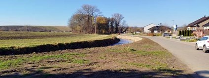 V Nivnici jsou opraveny škody po průchodu povodně v září 2024 Foto: Povodí Moravy