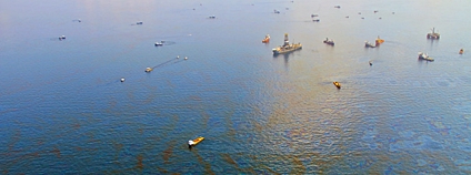 Havárie na ropné vrtné plošině Deepwater Horizon v Mexickém zálivu Foto: Green Fire Productions Flickr