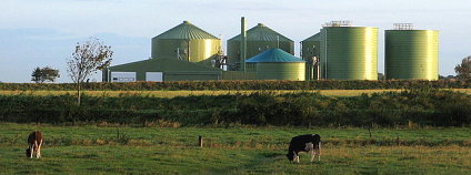 Bioplynová stanice v Německu. Foto: Dirk Ingo Franke Wikimedia Commons
