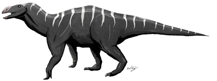 Umělecké ztvárnění dinosaura druhu Brighstoneus simmondsi Foto: D. J. King Wikimedia Commons