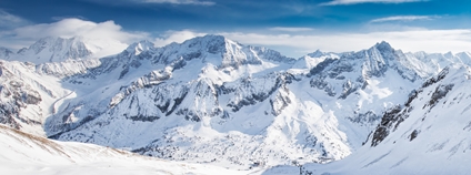 Pohled na lyžařský areál v Itálii Foto: Depositphotos