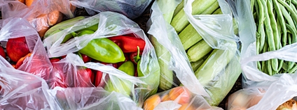 Ovoce a zelenina v plastových sáčcích Foto: Depositphotos