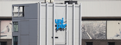 Logo Uniper na jejich elektrárně v přístavu Maasvlakte v Rotterdamu Foto: Depositphotos