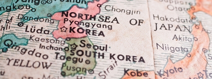 Mapy Severní a Jižní Koree Foto: Depositphotos