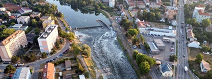 Jez v Břeclavi – 14. července, 6:00 hod. Foto: Povodí Moravy