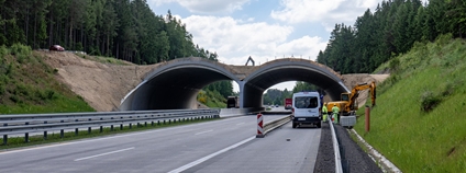 Ekodukt u Humpolce Foto: Ředitelství silnic a dálnic / Facebook Ekodukt u Humpolce Foto: Ředitelství silnic a dálnic / Facebook