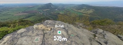 Vrchol Bořeň Foto: UJEP