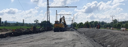 V Hustopečích nad Bečvou se chystá nový železniční svršek Foto: Hasičský záchranný sbor ČR - Olomoucký kraj