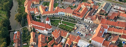 Letecký pohled na Horažďovice Foto: Zdeněk Fiedler Wikimeda Commons