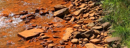 Známky znečištění důní vodou na Shamokin Creek Foto: Jakec Wikimedia Commons