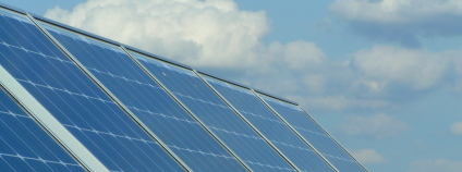 Solární panel na střeše pražské ČVUT