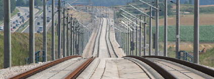 Vsokorychlostní trať Foto: S. Terfloth Wikimedia Commons