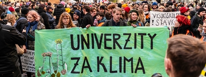 Stávka za klima 17. 11. 2023 Foto: Jonáš Prušek Univerzity za klima