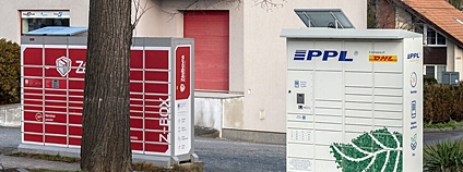 Výdejní boxy Foto: Tadeáš Bednarz Wikimedia Commons