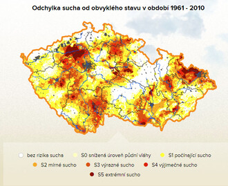  Na mapě sucho v roce 1961.