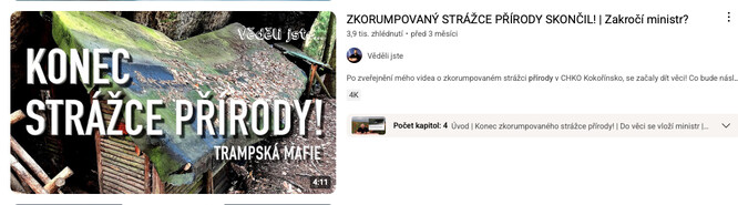 Nahrávku ze Sovího hradu zveřejnil režisér Martin Marek. Následovalo odvolání strážce přírody Josefa Chalupy a vyřazení Ladislava Pořízka z konkurzu na ředitele CHKO Kokořínsko.