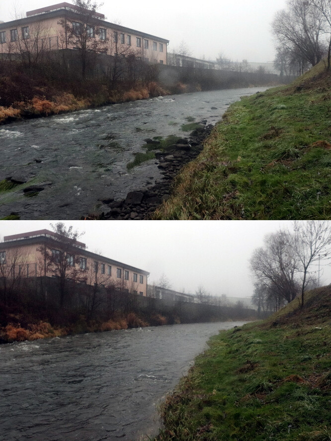 Kolísání vodní hladiny na Ploučnici.