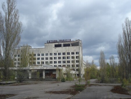  Hotel v Pripjati, který se také objevil v seriálu (zdroj Vladimír Wagner).