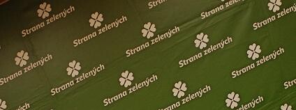 Logo Strany zelených na Sjezdu SZ 2010. Foto: Martin Singr/Ekolist.cz