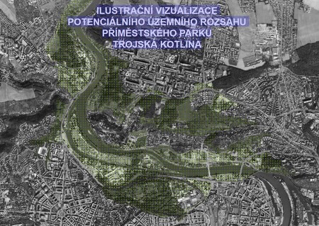 Praha plánuje vytvořit v Trojské kotlině příměstský park pro rekreaci. 