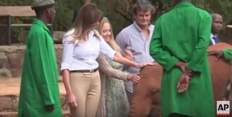  Melania Trumpová v Keňi.