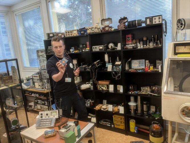 Jen část dozimetrů a duše našeho Muzea jádra Martin Jór.
