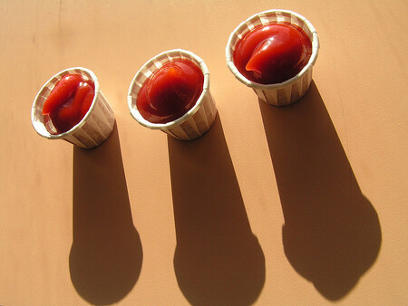 Testu se zúčastnily i dva kečupy z ekologického zemědělství, Tesco Organic/Rajčatový bio kečup a  Spak Bio Ketchup. Ani jeden neobsahoval pesticidy, což by odpovídalo jejich způsobu pěstování. Horší to zřejmě bylo se zpracováním samotných rajčat. Oba kečupy totiž obsahovaly mykotoxiny.