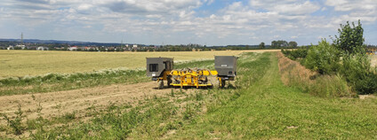 Robot při polních testech. Foto: TA ČR 