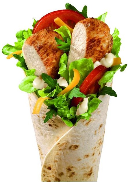 Wrap je sice dobrota, ale biomaso v něm zákazník nenajde.